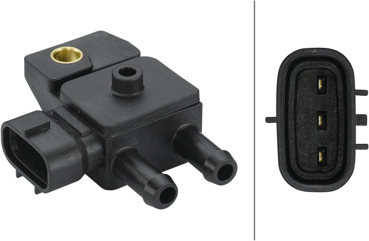 HELLA 6PP 009 409-311 Sensor, Abgasdruck - 3-polig - geschraubt