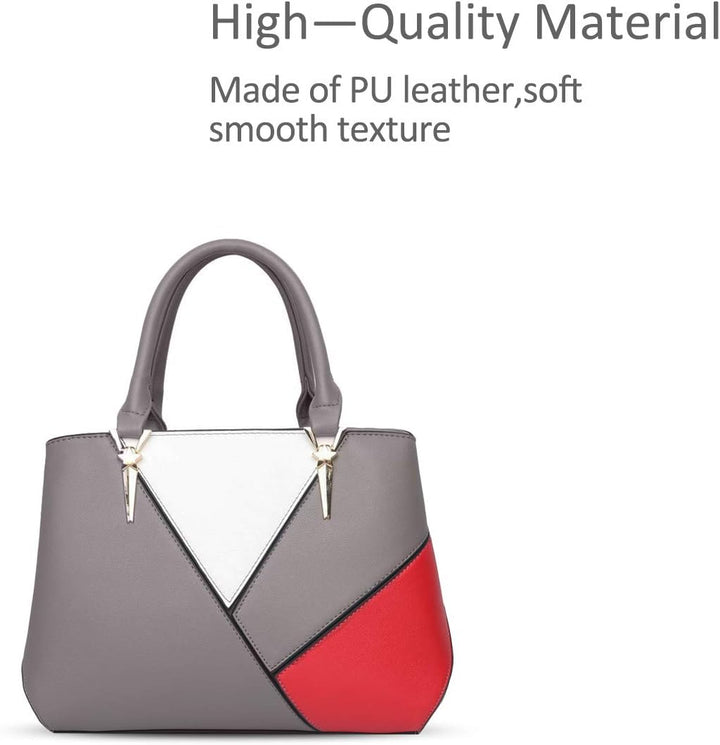 NICOLE & DORIS Handtaschen für Damen taschen Leder Damen Handtasche die neuesten Trends Spleiss Farb
