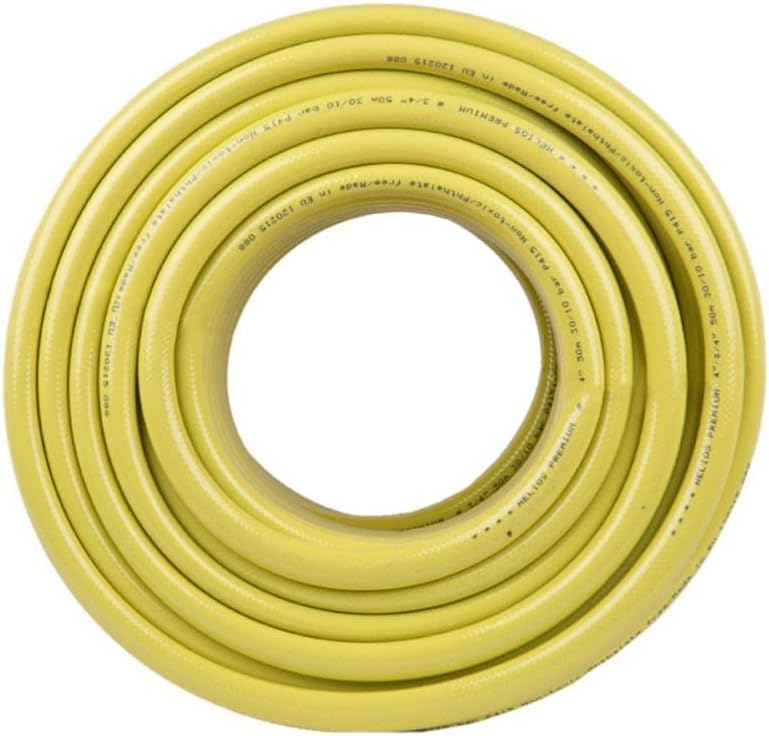 Gartenschlauch gelb 3/4" Helios Premium 10 Jahre Garantie 4 lagig Wasserschlauch Bewässerungsschlauc