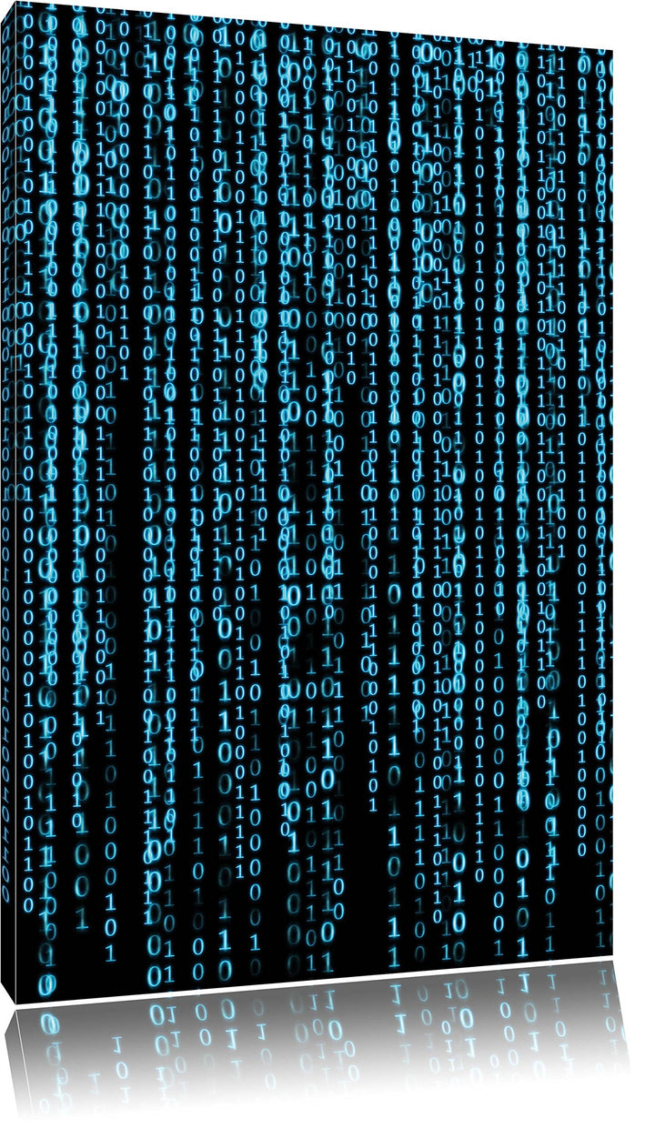 Pixxprint Matrix, Format: 100x70 auf Leinwand, XXL riesige Bilder fertig gerahmt mit Keilrahmen, Kun