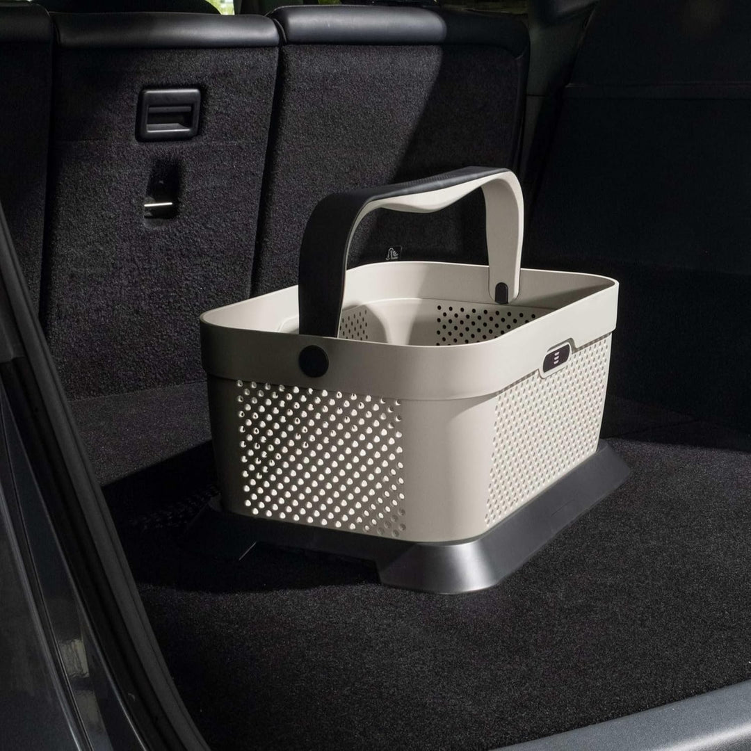 TESLA BASKET by RATI für Tesla Model Y & Model 3 – Smarter Auto Korb zum Einkauf & Outdoor-Aktivität