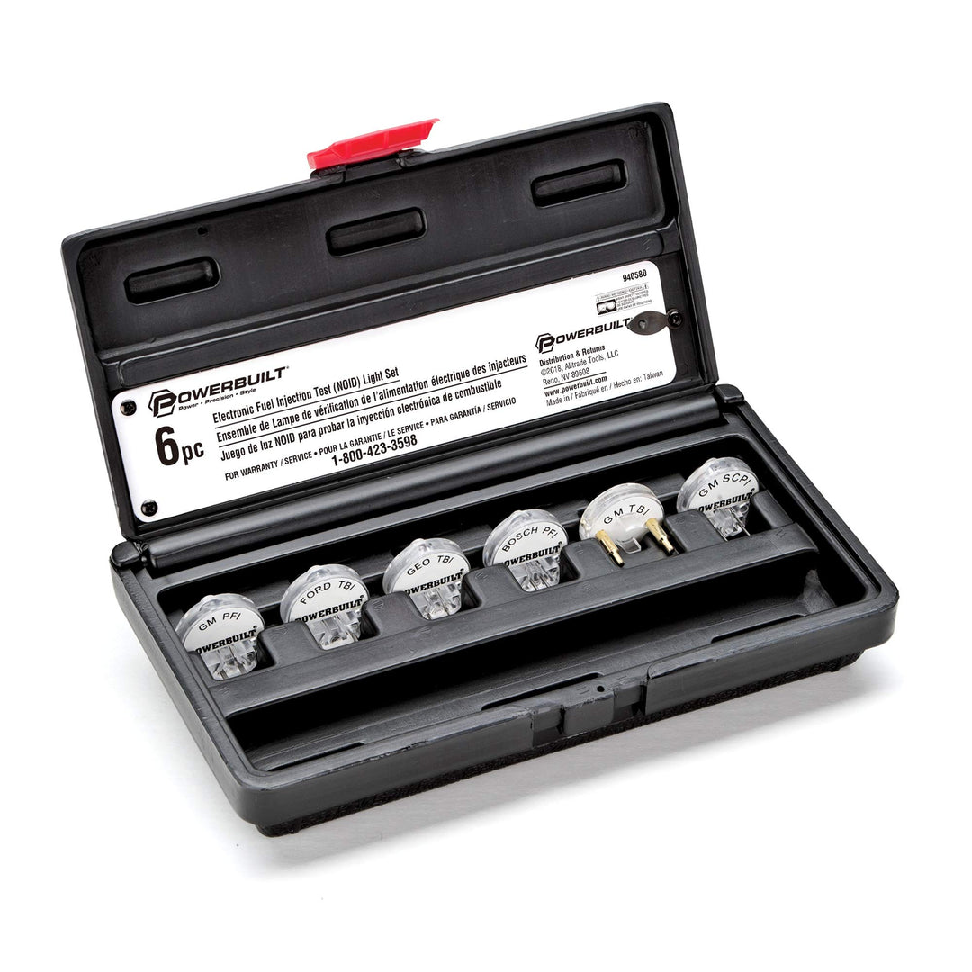 Alltrade 940580 Kit 73 Kraftstoffeinspritzungstest Noid Light Tool Set 6-tlg, 6-tlg