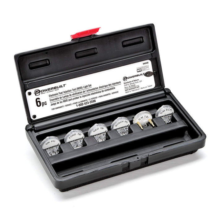Alltrade 940580 Kit 73 Kraftstoffeinspritzungstest Noid Light Tool Set 6-tlg, 6-tlg