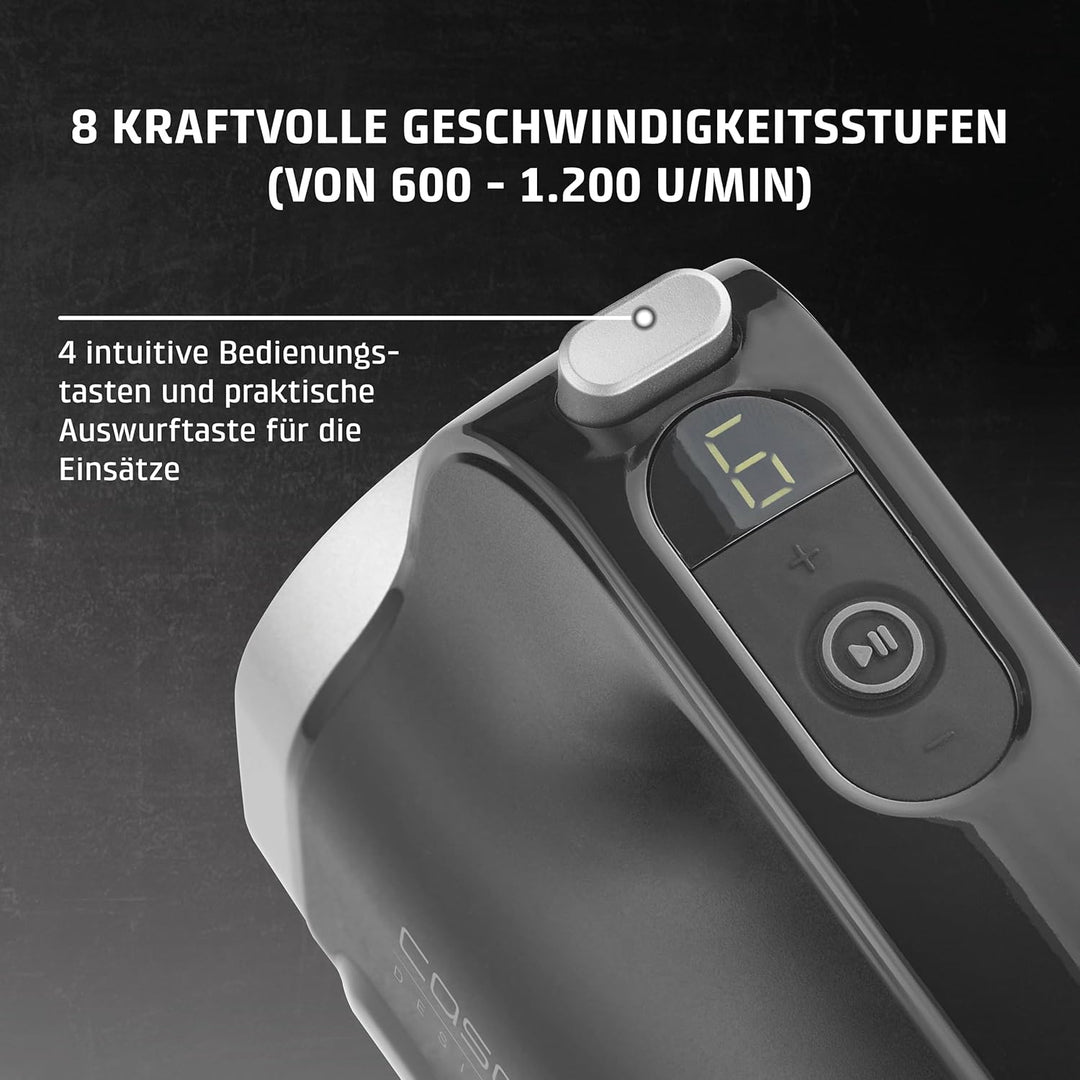 CASO Click & Mix - kabelloser Handmixer, akkubetrieben, zum Mischen, Kneten, Aufschlagen von jeglich