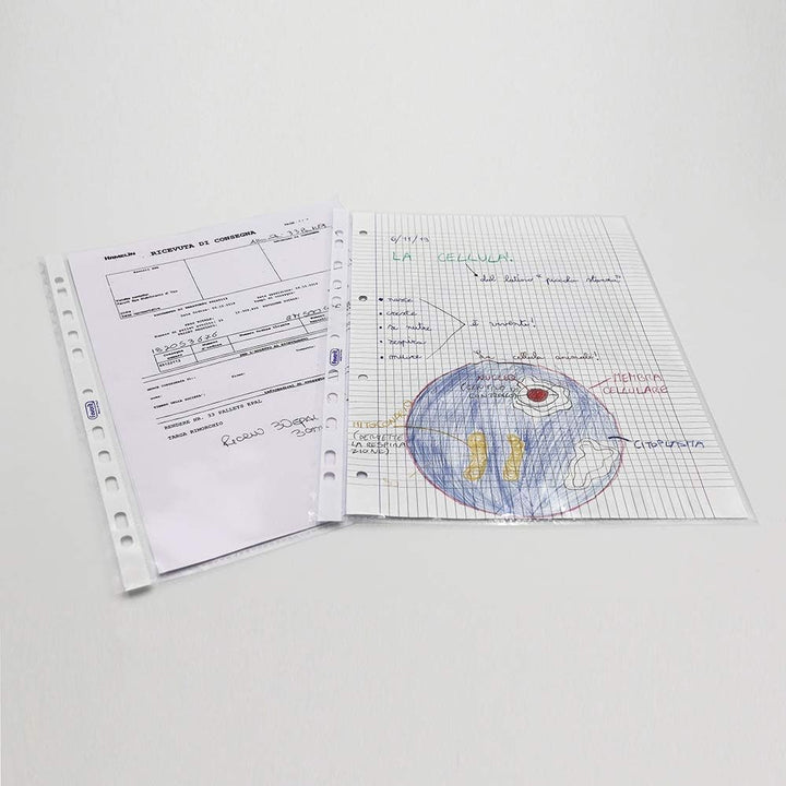 Buste foratura universale Liscio Super Clear Favorit -Superior- 22x30 cm -bianco-01022501 (conf.500)