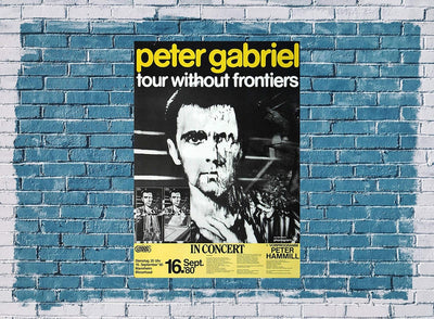 Peter Gabriel - Without Frontiers, Mannheim 1980 » Konzertplakat/Premium Poster | Live Konzert Veran