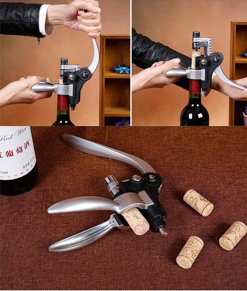 Korkenzieher Wein Set Weinöffner Set mit Geschenkbox Folienschneider und Flaschenöffner Corkscrew,Tr