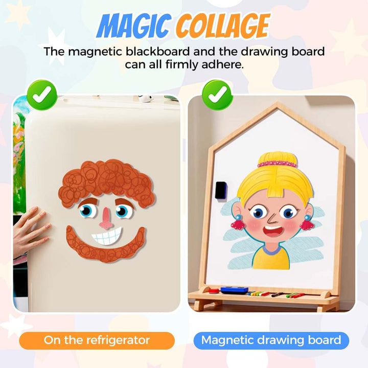 3 In 1 Magnetische Puzzle für Kinder, Neu Magnetspiel, Pädagogisches Magnetgeschenk Montessori Spiel