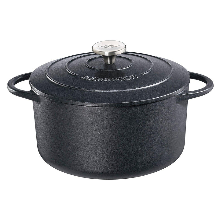 Küchenprofi Bräter, Modell Provence, rund, schwarz, 28 cm Schwarz 28 cm Rund, Schwarz 28 cm Rund