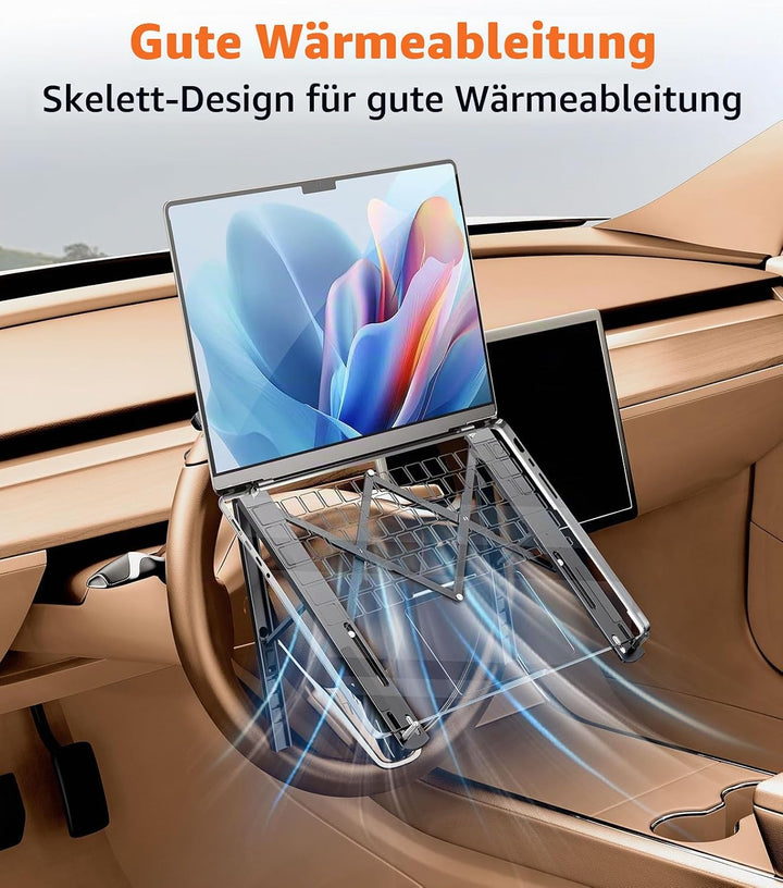 Auto Laptop Halterung Lenkrad Tablett Halter Höhenverstellbar Auto Schreibtisch für Laptop Computer
