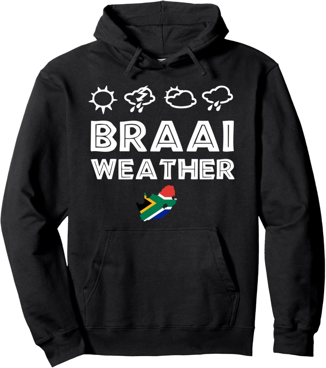 Braai Wetter Lustiges Südafrika Familiengrill Pullover Hoodie