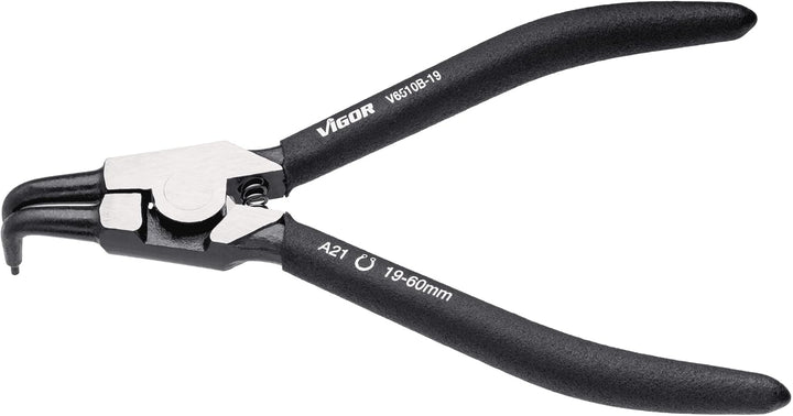 VIGOR Sicherungsring-Zange ∙ V6510B-19 Aussensicherung Abgewinkelt 19-60 mm, Außensicherung Abg