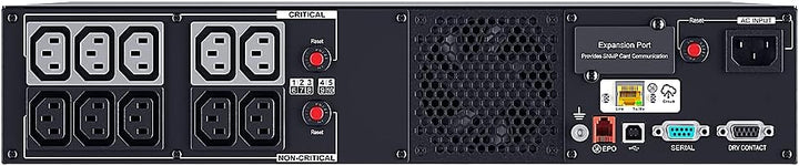 CyberPower Line-Interactive USV PR1500ERT2UC 1500VA/1500W Rack/Tower 2U schwarz, reine Sinuswelle, A