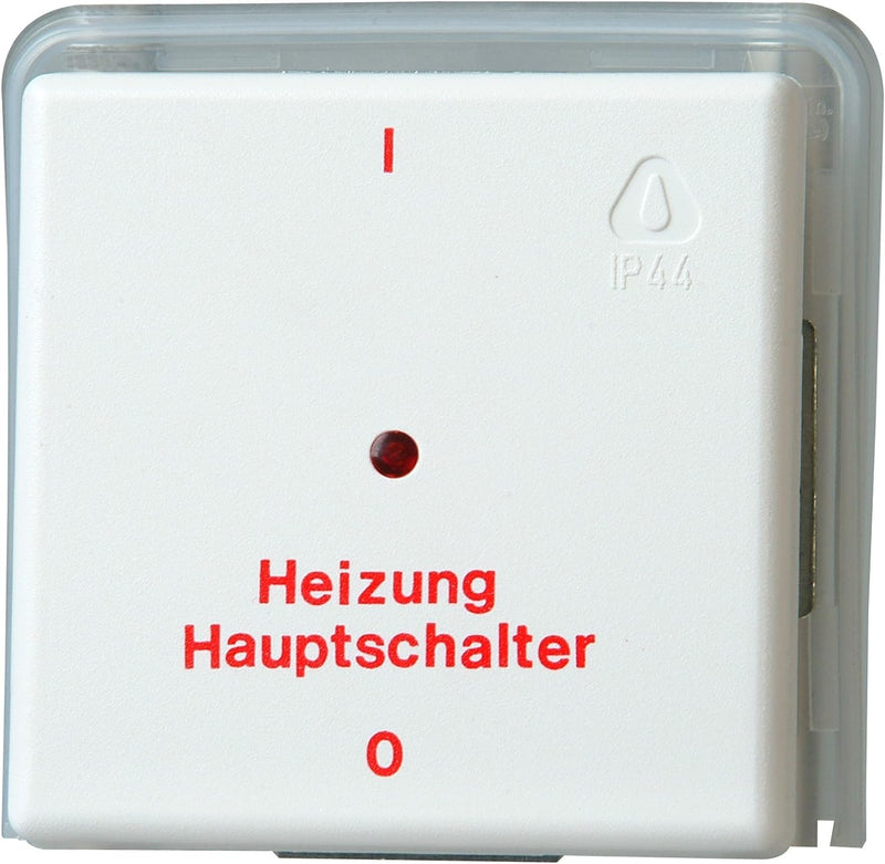 Kopp Standard Unterputz Feuchtraum Heizungs-Hauptschalter, UP FR, IP44, arktis-weiss, 627302086 Heiz