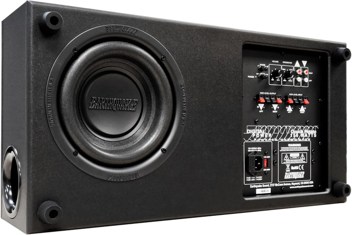 Earthquake Sound CP-8 Couch Potato Subwoofer, Slim, 8 Zoll, 300 W, Schwarz