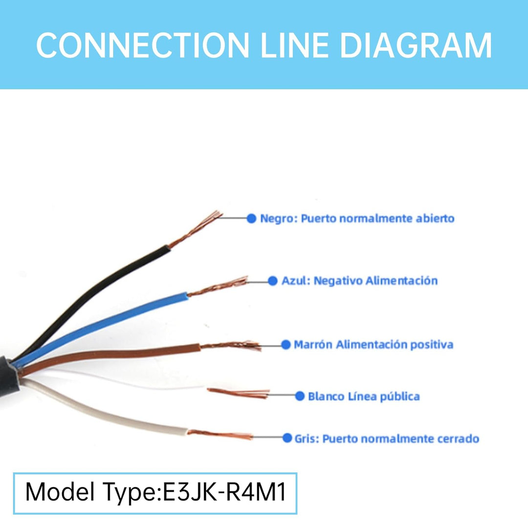 Photoelektrischer Schalter, Sensorspiegelreflexion Photoelektrischer Schalter, AC 90-250 V 3A E3JK-R