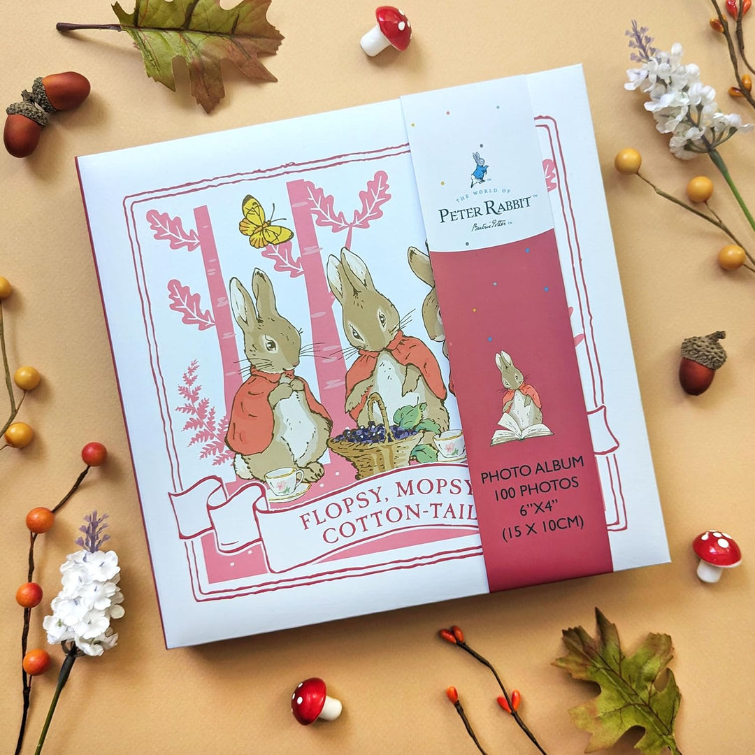 Flopsy Bunnies Fotoalbum – Peter Rabbit Forest Picknick Design