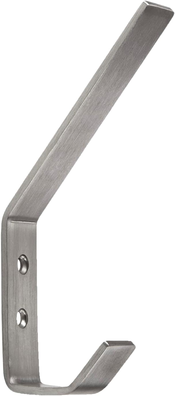 SOTECH 10 Stück Kleiderhaken ALBA moderner Mantelhaken echt Edelstahl 142 x 20 mm Huthaken Garderobe