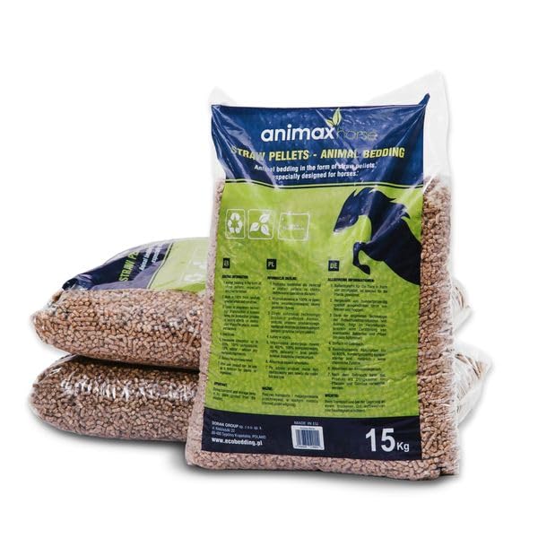 Strohpellets 15 kg - Umweltfreundliches Produkt aus naturbelassenen Stroh