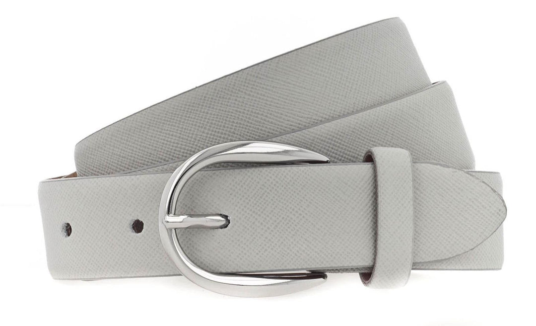 Vanzetti Classics 30mm Cambered Leather Belt W105 Grey