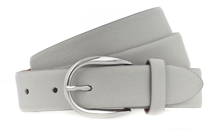 Vanzetti Classics 30mm Cambered Leather Belt W105 Grey