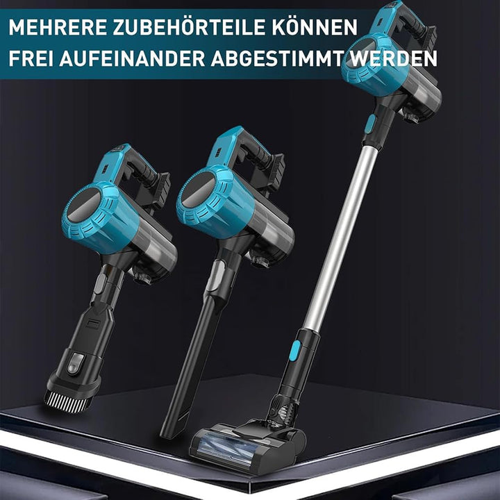 Akku Staubsauger 30000Pa,für Makita 18V Akku,Staubsauger Kabellos mit 0.6L Staubbehälter,LED Beleuch