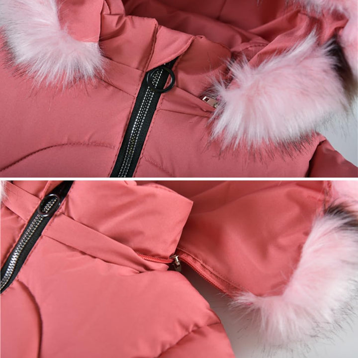 Mädchen Winterjacke Kinder Wintermantel Dicke Steppjacke Lange Warme Parka Baumwolljacke Outdoor Man