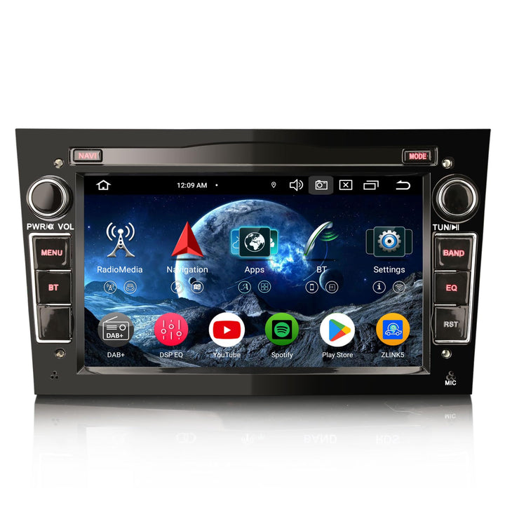 Erisin 7 Zoll 8-Kern 4GB+64GB Android 16 Autoradio Bluetooth GPS Navigation für Opel Corsa D Corsa C