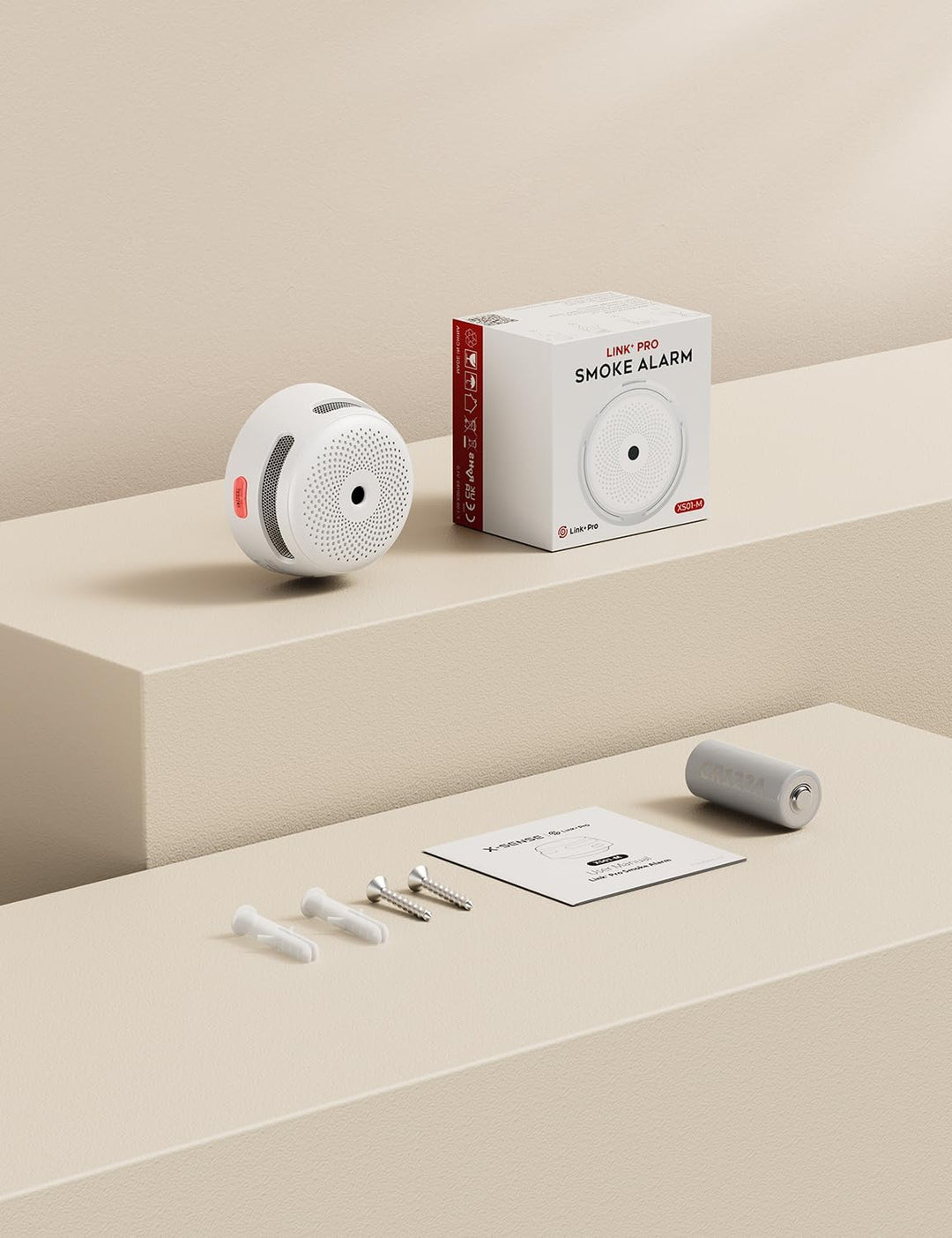 X-Sense Smarter Rauchmelder XS01-M, WLAN-Rauchmelder, kompatibel mit der X-Sense Home Security App u