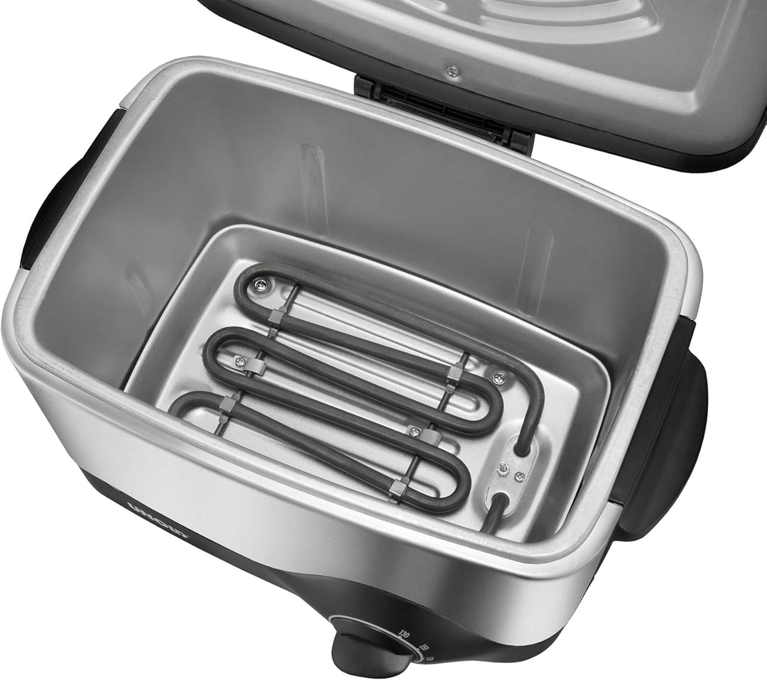 Unold 58615 Fritteuse Kompakt Füllmenge ca. 1,5l für ca. 500g Pommes Frites Cool-Touch- Gehäuse aus