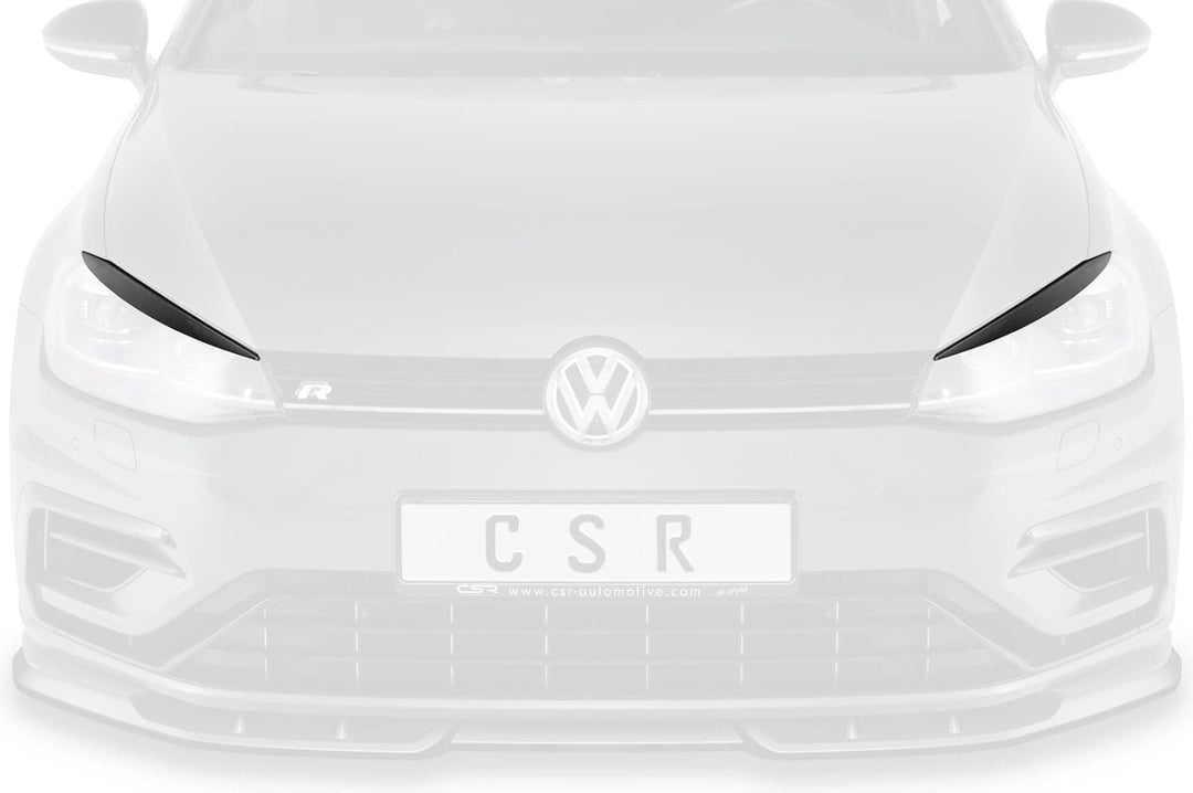 CSR-Automotive Scheinwerferblenden Kompatibel mit/Ersatz für VW Golf 7 (Typ AU) SB304-G