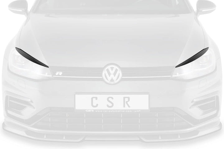 CSR-Automotive Scheinwerferblenden Kompatibel mit/Ersatz für VW Golf 7 (Typ AU) SB304-G