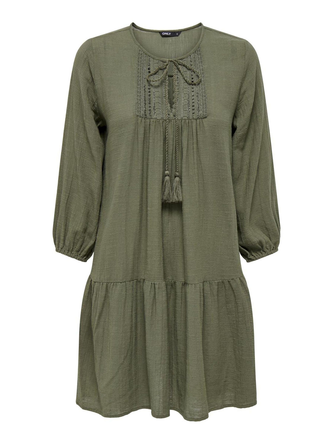 ONLY Damen ONLVINNIE Life 3/4 LACE Tunic WVN N 15219922 L Kalamata, L Kalamata