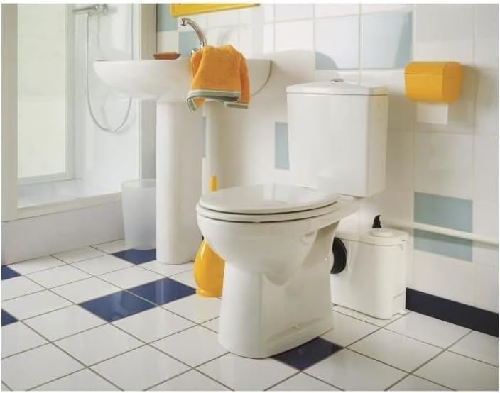 Sanipro, „Sanisan“, Toiletten-Entsorgungseinheit, Weiss