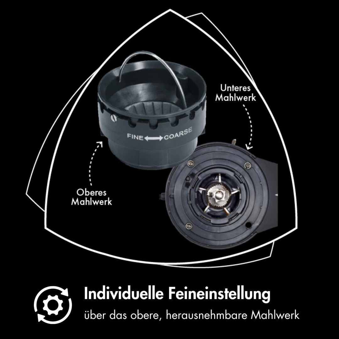 Graef Kaffeemühle CM 800,128W,‎350 Gramm, 23 x 13.2 x 38.5 cm, Silber Single, Single