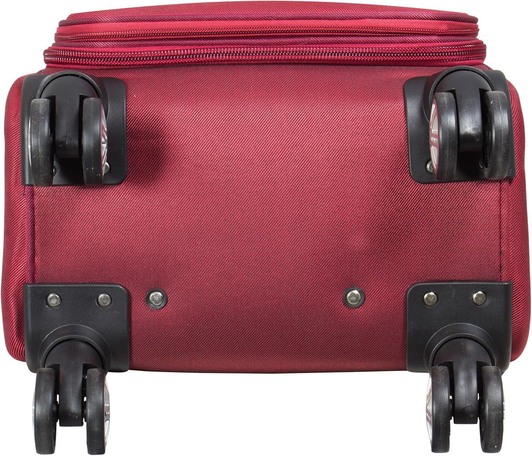 Trendyshop365 Weichgepäck Koffer-Set 3-teilig Maribor 4 Rollen Zahlenschloss Rot Kofferset 3 teilig