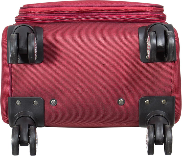 Trendyshop365 Weichgepäck mittlerer Koffer Maribor 68cm 71 Liter 4 Rollen Zahlenschloss Rot Citykoff