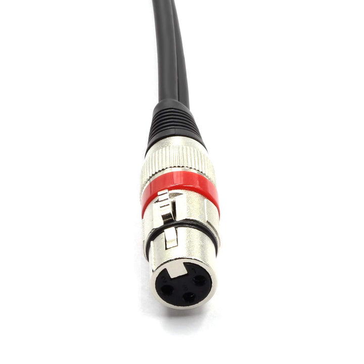 SiYear XLR Buchse zu 2 x Phono RCA Stecker Adapter Y Splitter Patch Kabel, XLR Buchse 3 Pin zu Dual