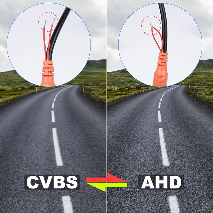 Camecho Rückfahrkamera 4 Pin Aviation Stecker IR Nachtsicht Keine Hilfslinie Ohne Ändern der Farbe w
