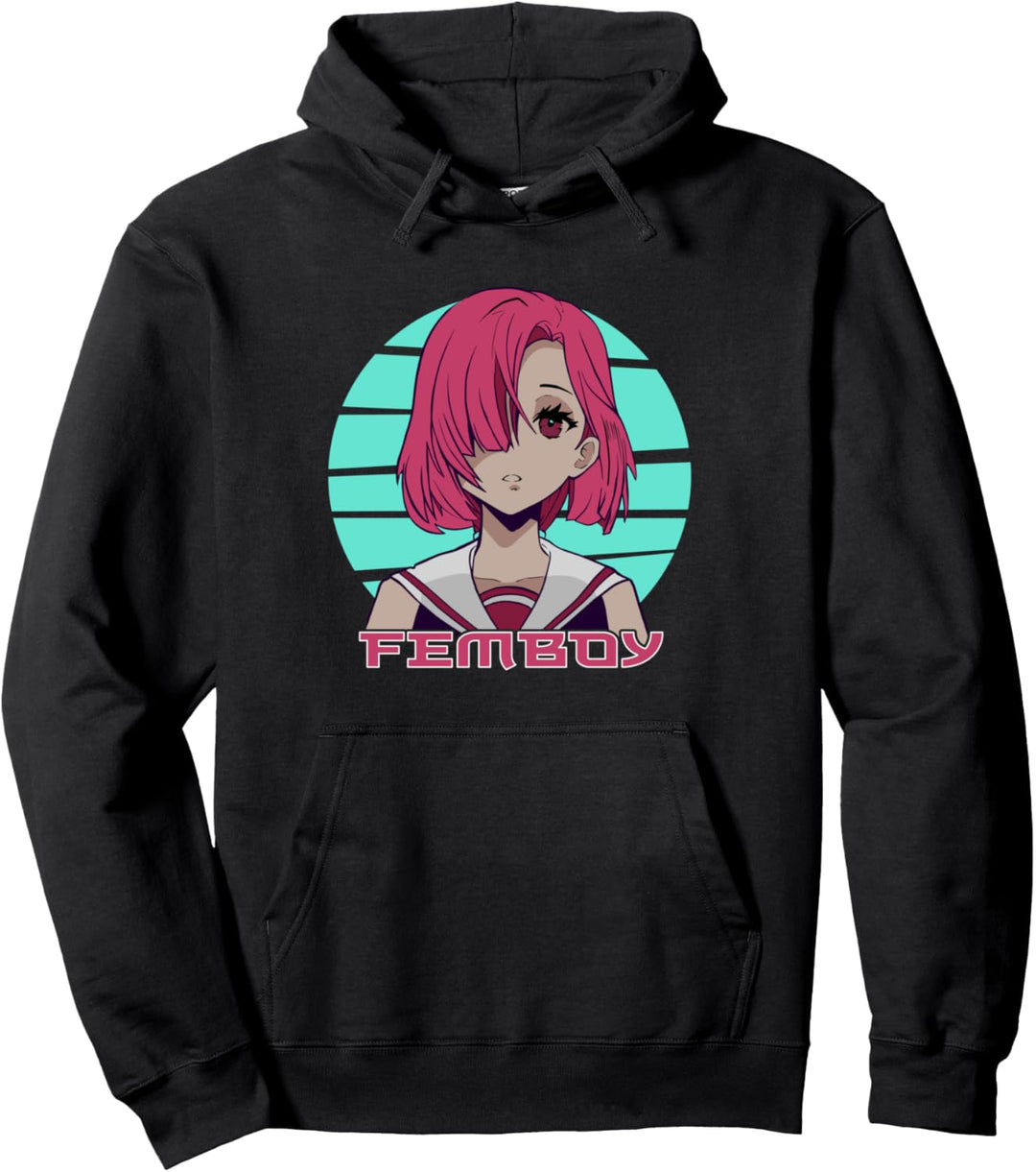 Anime Femboy Anime Crossdressing Jungen Crossdressing Pullover Hoodie