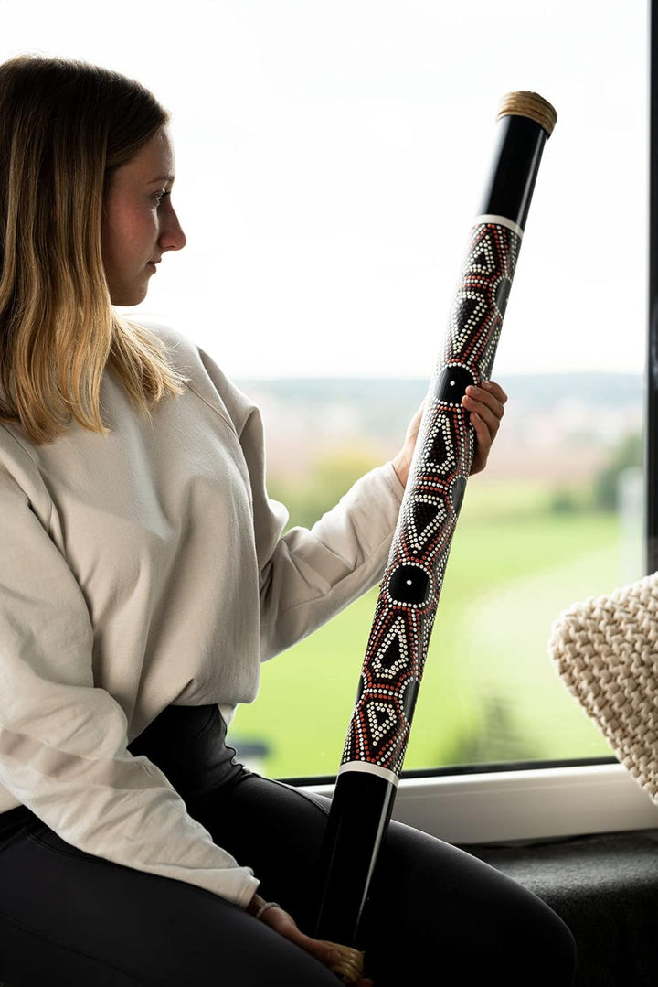 Sonic Energy Leichtgewichtiger Bambus Regenstab – 101 cm – Entspannender Regenklang für Meditation u