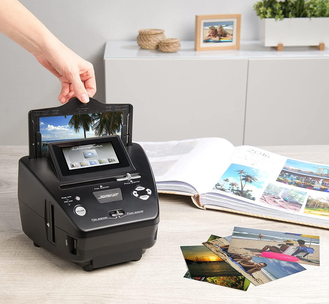 Somikon Diascanner: Stand-Alone-Foto-, Dia- & Negativscanner, 2.850 DPI, 20 MP, Display (Photoscanne