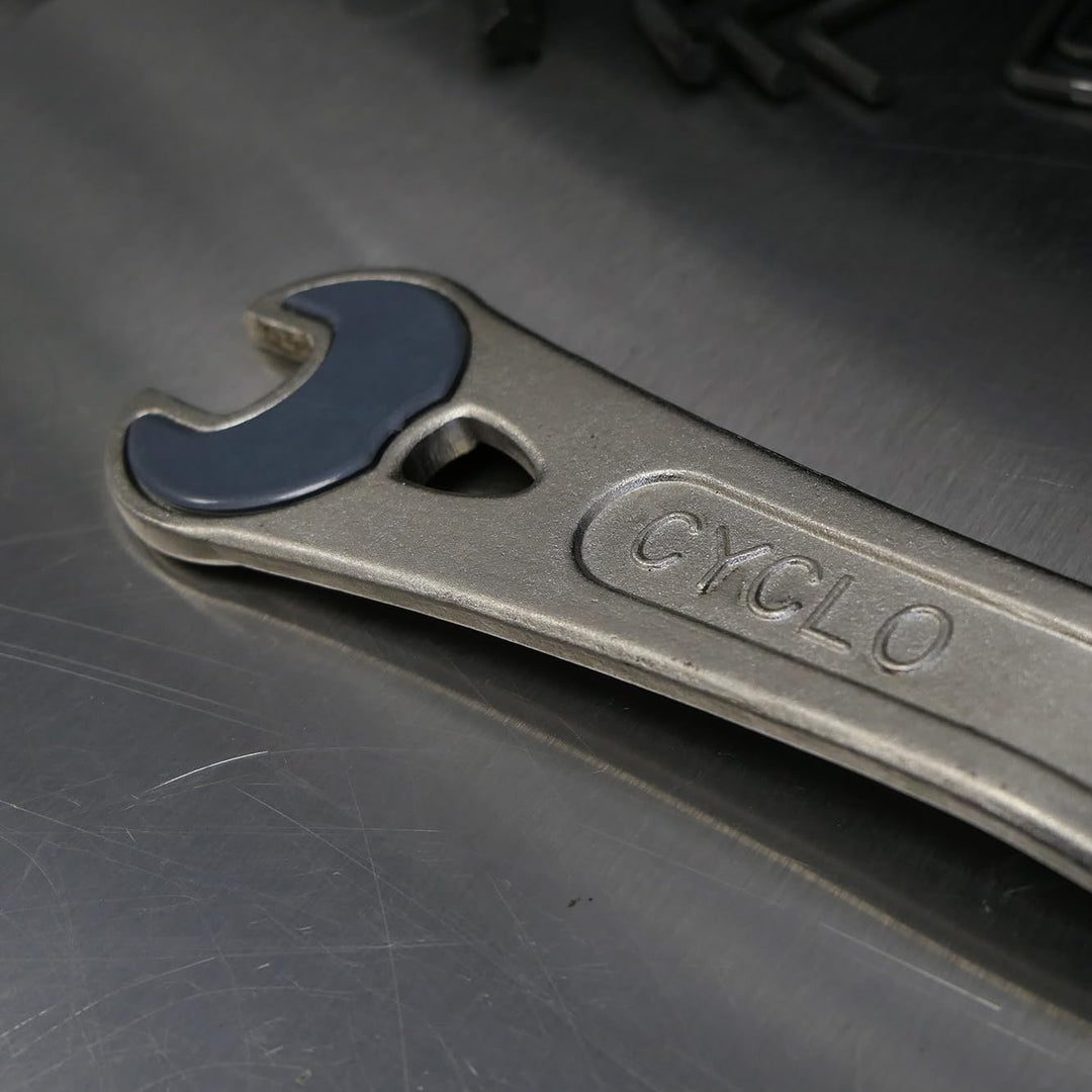 Cyclo Tools Unisex – Erwachsene Geschmiedet Pedalschlüssel, Mehrafarbig, 15X15Mm