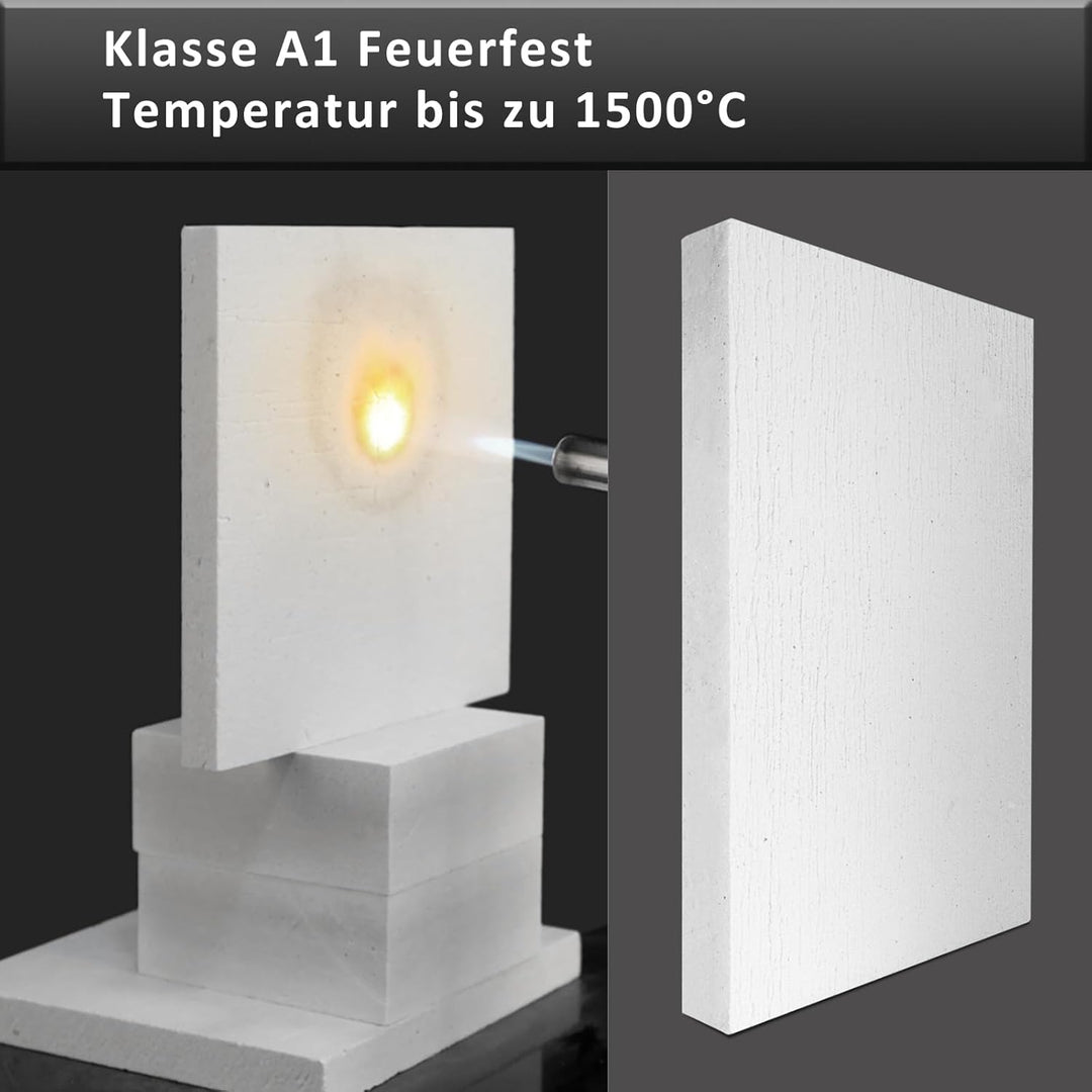 BXI Keramikfaser-Wärmedämmplatte, 30 x 20 cm, Dicke: 2 cm, 1 Stück, anorganisch, schwer entflammbar,
