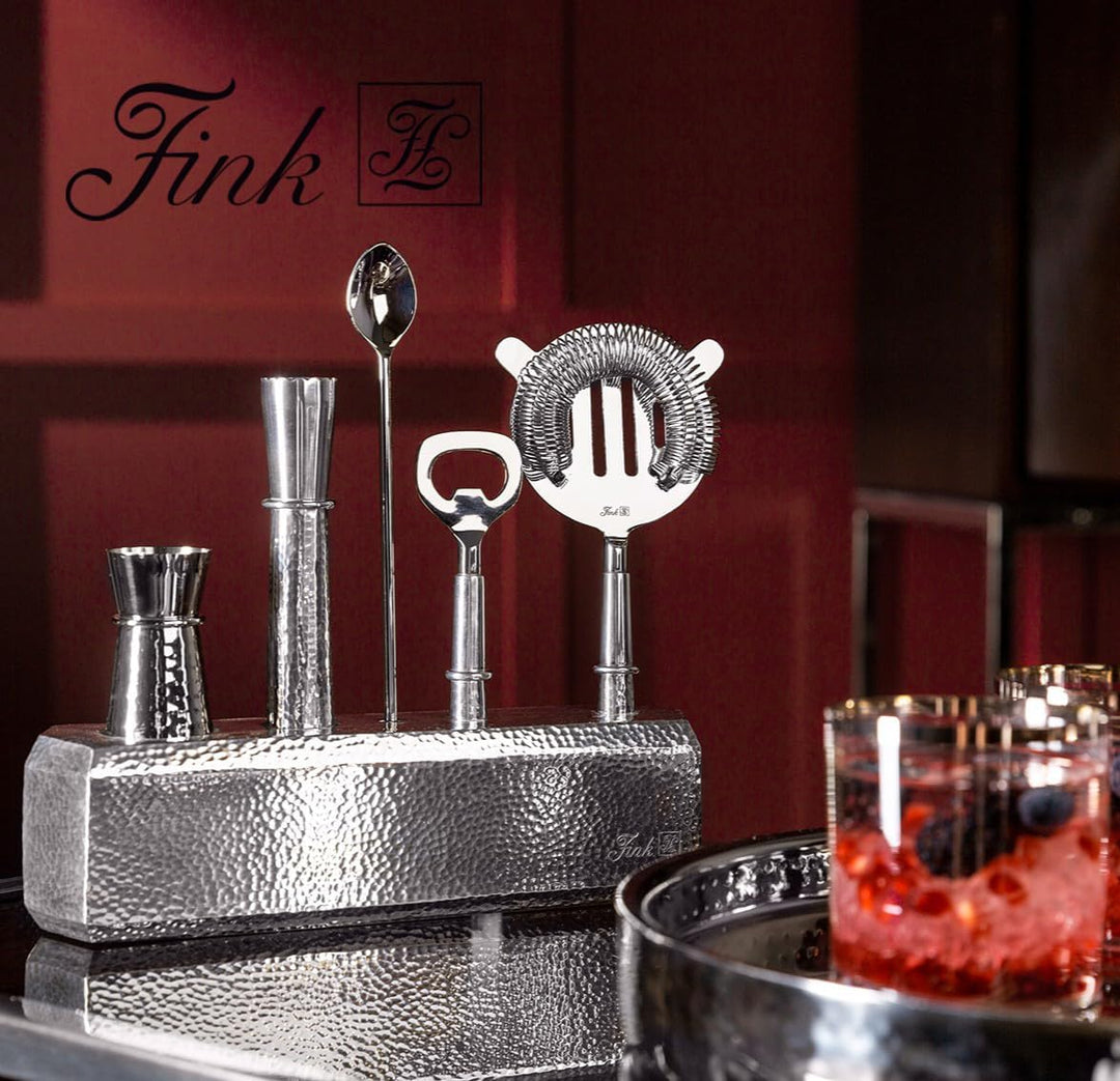 Fink Cocktail Set 6-teilig für Longdrinks Mixgetränke – Cocktail Zubehör aus Edelstahl für Küche Hau