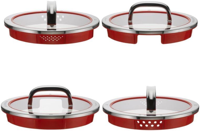 WMF Topfset Function 4 – Edelstahl – 5-teilig – Stielkasserolle ø 16, 20, 20 und 24 cm sowie Stielka