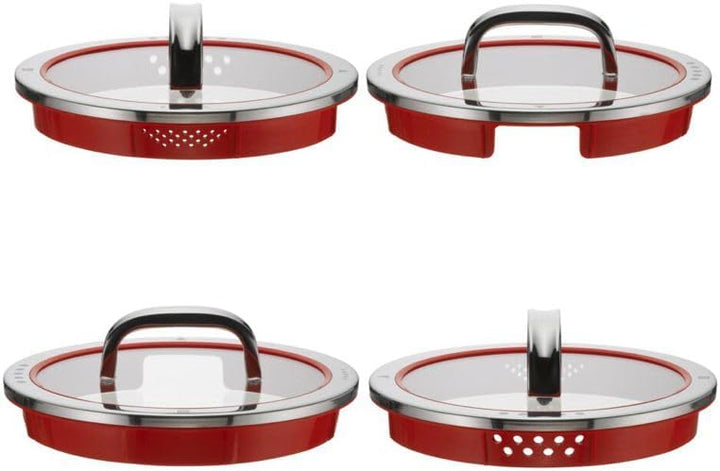 WMF Topfset Function 4 – Edelstahl – 5-teilig – Stielkasserolle ø 16, 20, 20 und 24 cm sowie Stielka