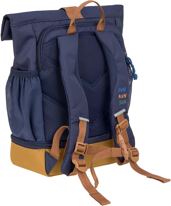 LÄSSIG Kindergartenrucksack Kinderrucksack Rolltop mit Brustgurt wasserabweisend, 11 Liter/Mini Roll