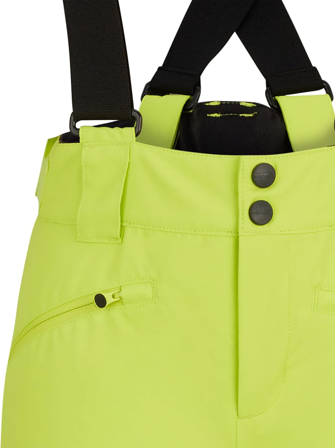 Ziener Unisex Kinder Ski-Hose/Schnee-Hose | wasserdicht, Träger, PFC frei Axi, Bitter Lemon