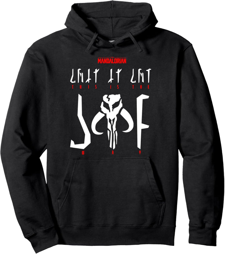 Star Wars Mandalorian This Is The Way Written Mando'a Pullover Hoodie